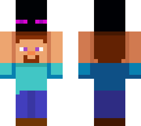 steve with enderman head