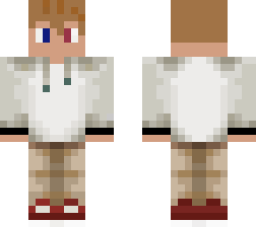 blonde boy with white hoodie