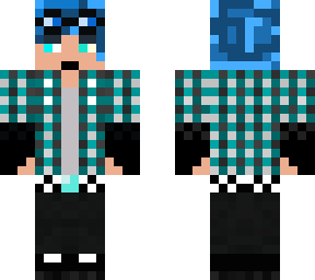 builderezra. my blue haired main skin.