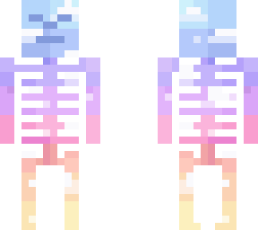 pastel skeleton