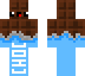 cute chocolate man with wrapper