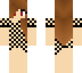 mahana with sexy black dress and red eyes