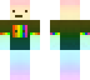 rainbow cube man