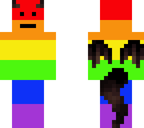 Rainbow Dragon thing | Minecraft Skin