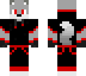silver wold's minecraft skin