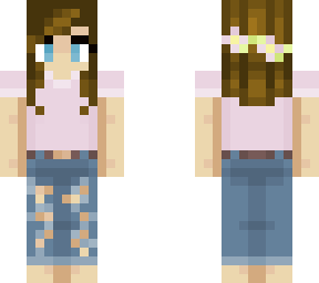 basic girl, flower crown