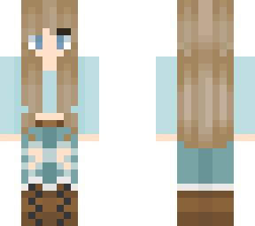 girl with ripped jeans and shirt