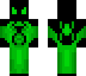 green scarlet spider