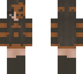 orange and black stripes - girl