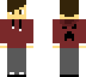 red creeper hoodie boy