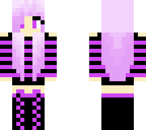 unfinished cute purple girl.