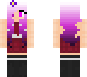 cool girl white to purple hair