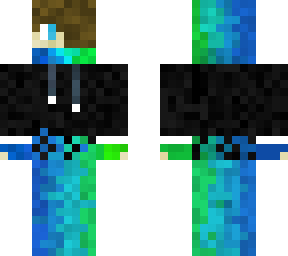 green and blue high schooler