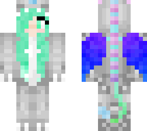 teal ombre dragon