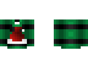 black and green christmas hoodie - santa hat - ob