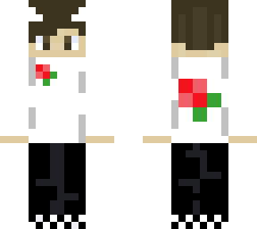 checkered vans with rose long sleeve and wht horns