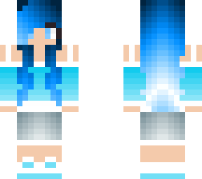 cute blue girl