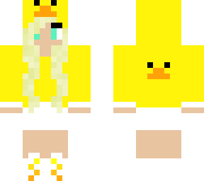 duck costume with blond hair -not mine-