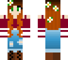 flowered girl