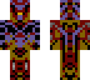 golden red/blue diamond armored knight
