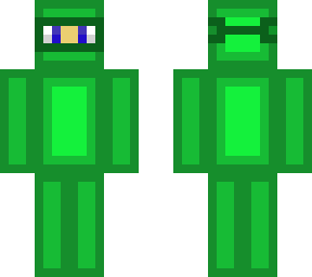 green suit