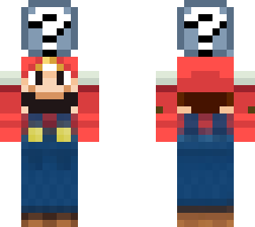 mario with iron lucky block