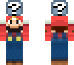 mario with iron lucky block