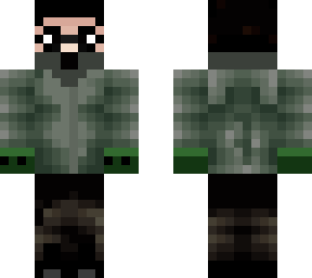 me in a green jacket
