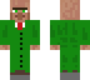 villager in a green suit