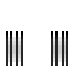 black on white stripe pants - ob