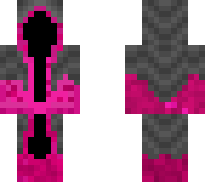 emo pink hoodie black & grey