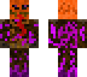 evil pumpkin purple fire