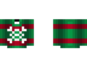 green and red snowflake christmas sweater - ob