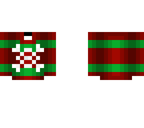 red and green snowflake christmas sweater - ob