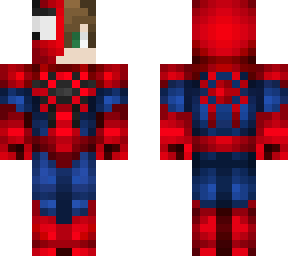 spiderman half masked