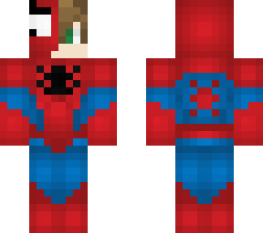 spiderman half masked