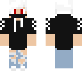 White Hair Red Eyes Guy Minecraft Skins