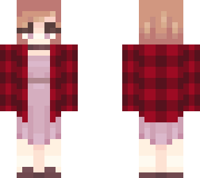 the right way to wear flannel and a dress