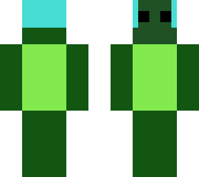 blue haired frog