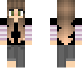 e-girl with brown hair