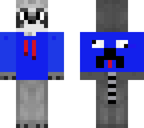 gamer raccoon (my skin) with derp creeper hoodie
