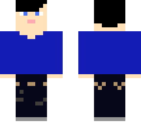 guy with a blue shirt on