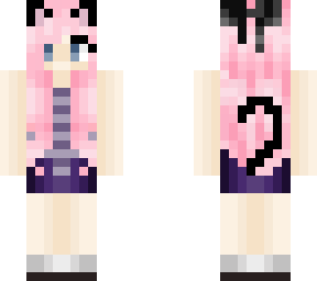 pink haired kitty