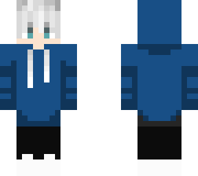 blue anime skin