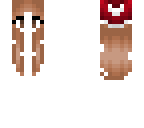 christmas - brownish red hair - santa hat base