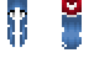 christmas - deep sea blue hair - santa hat base