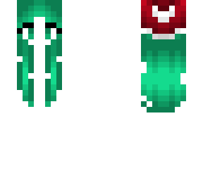 christmas - mistletoe green hair - santa hat base