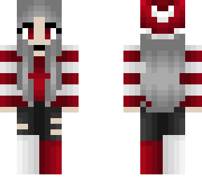 christmas - silver hair - red and white stripes - hat