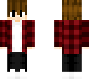 flannel (black pants and white shirt) slim