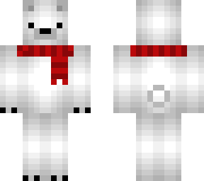 polar bear with scarf